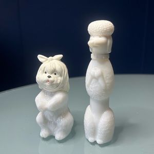 Vintage Avon Dog Perfume Bottles (empty) “Sweet Tooth” and “Topaze”